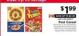 ShopRite Post Cereal offer