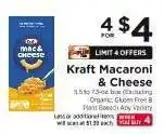 ShopRite Kraft Macaroni & Cheese offer
