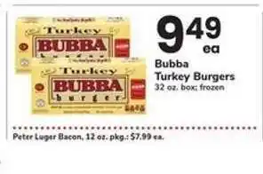 Safeway Bubba Turkey Burgers offer