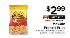 ShopRite McCain French Fries offer