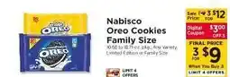 ShopRite Nabisco Oreo Cookies Family Size offer