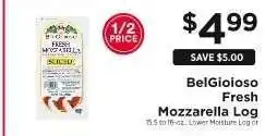 ShopRite BelGioioso Fresh Mozzarella Log offer