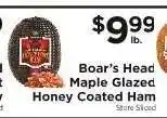 ShopRite Boar's Head Maple Glazed Honey Coated Ham offer