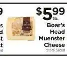 ShopRite Boar's Head Muenster Cheese offer