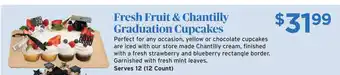 ShopRite Fresh Fruit & Chantilly Graduation Cupcakes offer