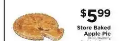 ShopRite Store Baked Apple Pie offer