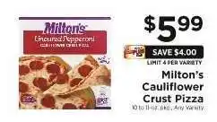 ShopRite Milton's Cauliflower Crust Pizza offer