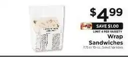 ShopRite Wrap Sandwiches offer