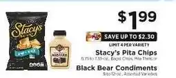 ShopRite Stacy's Pita Chips or Black Bear Condiments offer