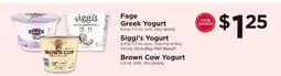 ShopRite Fage Greek Yogurt, Siggi's Yogurt, Brown Cow Yogurt offer