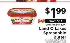 ShopRite Land O Lakes Spreadable Butter offer