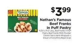 ShopRite Nathan’s Famous Beef Franks in Puff Pastry offer
