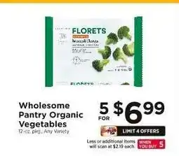 ShopRite Wholesome Pantry Organic Vegetables offer