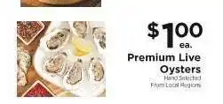ShopRite Premium Live Oysters offer