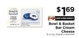 ShopRite Bowl & Basket Bar Cream Cheese offer