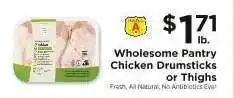 ShopRite Wholesome Pantry Chicken Drumsticks or Thighs offer