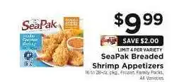 ShopRite SeaPak Breaded Shrimp Appetizers offer
