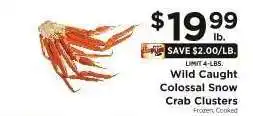 ShopRite Wild Caught Colossal Snow Crab Clusters offer