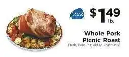 ShopRite WHOLE PORK PICNIC ROAST offer