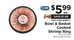 ShopRite Bowl & Basket Cooked Shrimp Ring offer