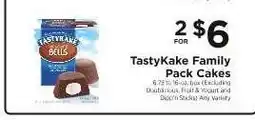 ShopRite TastyKake Family Pack Cakes offer