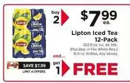 ShopRite Lipton Iced Tea 12-Pack offer