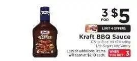 ShopRite Kraft BBQ Sauce offer
