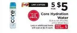 ShopRite Core Hydration Water offer