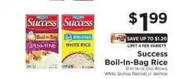 ShopRite Success Boil-In-Bag Rice offer