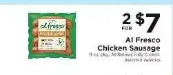 ShopRite Al Fresco Chicken Sausage offer