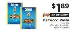 ShopRite DeCecco Pasta offer