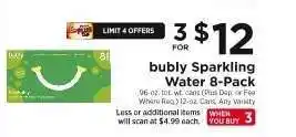 ShopRite bubly Sparkling Water 8-Pack offer
