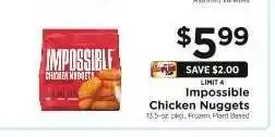 ShopRite Impossible Chicken Nuggets offer
