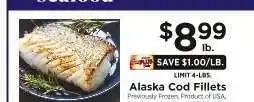 ShopRite Alaska Cod Fillets offer