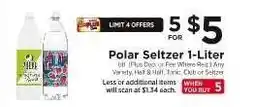 ShopRite Polar Seltzer 1-Liter offer