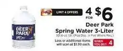 ShopRite Deer Park Spring Water 3-Liter offer