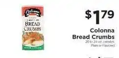 ShopRite Colonna Bread Crumbs offer
