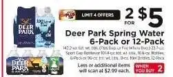 ShopRite Deer Park Spring Water offer