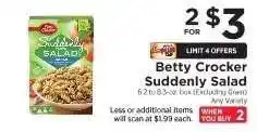 ShopRite Betty Crocker Suddenly Salad offer