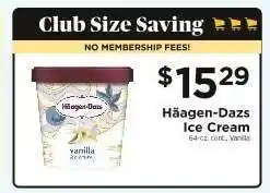 ShopRite Häagen Dazs Ice Cream offer