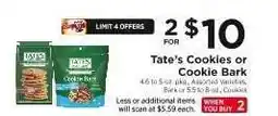 ShopRite Tate’s Cookies or Cookie Bark offer