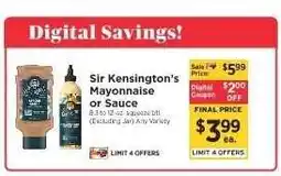 ShopRite Sir Kensington's Mayonnaise or Sauce offer