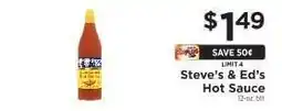 ShopRite Steve's & Ed's Hot Sauce offer