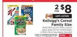 ShopRite Kellogg's Cereal Family Size offer