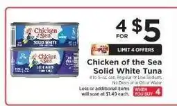 ShopRite Chicken of the Sea Solid White Tuna offer