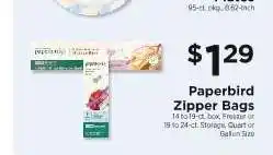 ShopRite Paperbird Zipper Bags offer