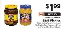 ShopRite B&G Pickles offer