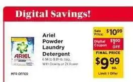 ShopRite Ariel Powder Laundry Detergent offer