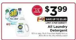 ShopRite all Laundry Detergent offer