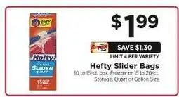 ShopRite Hefty Slider Bags offer